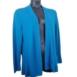TALBOTS | Open Front | Teal | Cardigan Sweater | Size XL